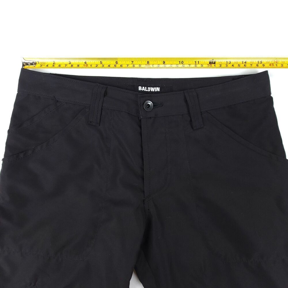 BALDWIN Woven Slim Straight Military Utility Pocket Cargo Pant Men 31 x 35 Black - Picture 4 of 9